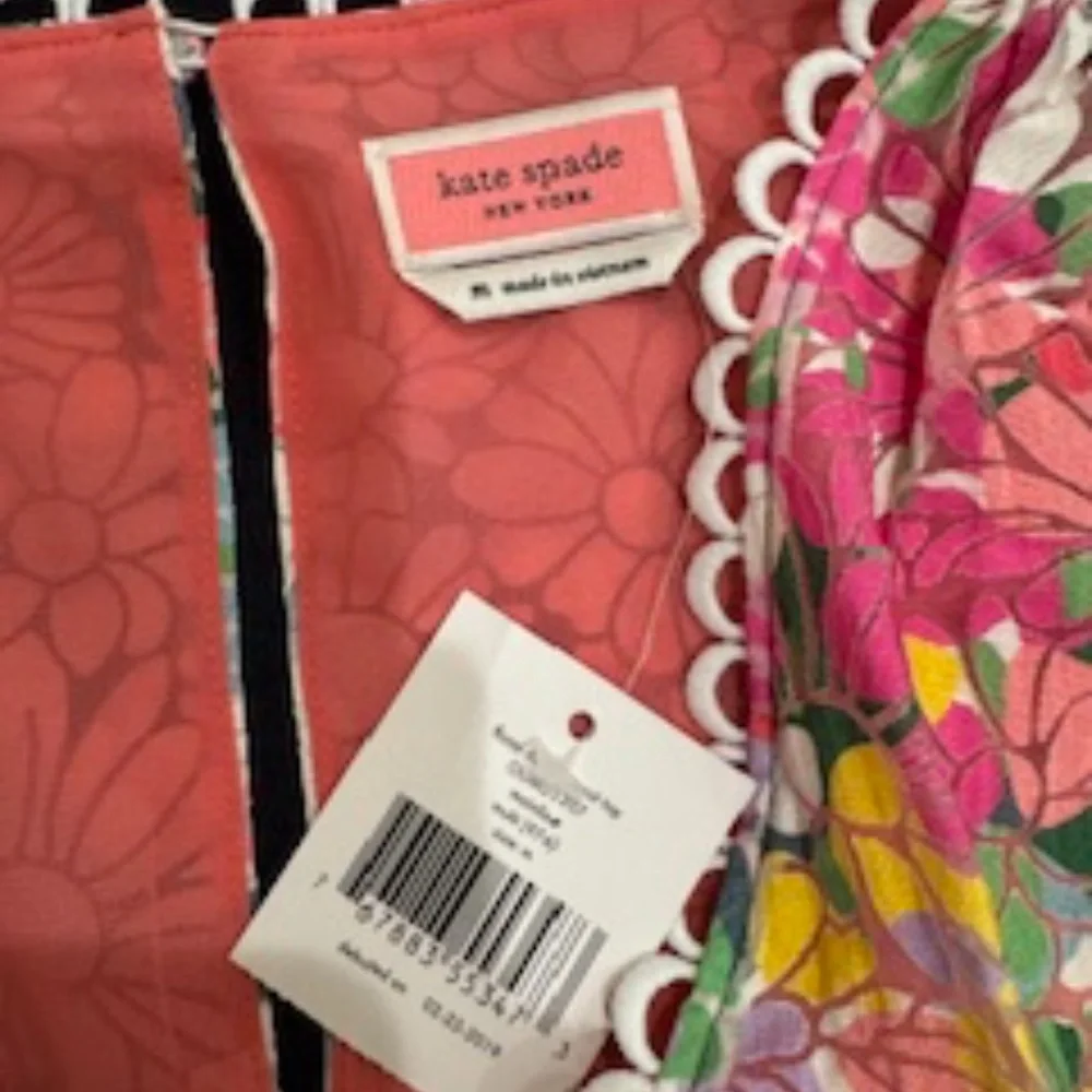 NEW WITH TAGS! Kate Spade floral dots burnout top, $228, med - Picture 4 of 7